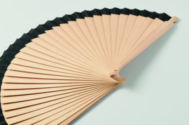 Logo trade promotional giveaways picture of: Wooden hand fan