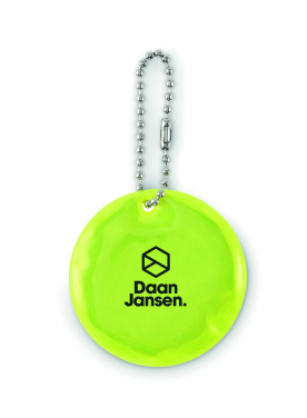 Logotrade advertising products photo of: Round reflective keyring
