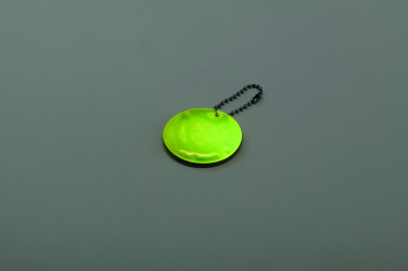 Logo trade advertising products image of: Round reflective keyring
