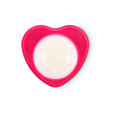 Logo trade promotional merchandise image of: Heart shape vegan lip balm