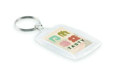 Logo trade promotional giveaway photo of: Classic acrylic keyring
