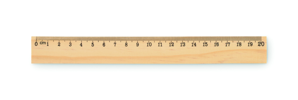 Logotrade promotional product picture of: Wooden ruler 20cm