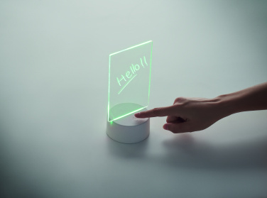 Logo trade promotional products image of: Light-up LED memo board