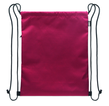 Logotrade promotional giveaway image of: Drawstring bag in 420D RPET