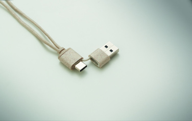 Logo trade promotional giveaways image of: Cable set in case
