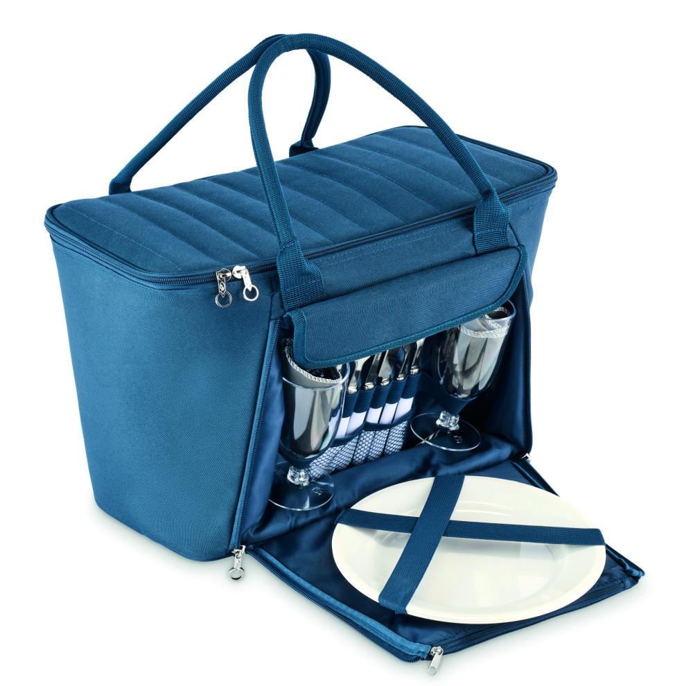 Logo trade promotional merchandise picture of: RPET picnic cooler bag