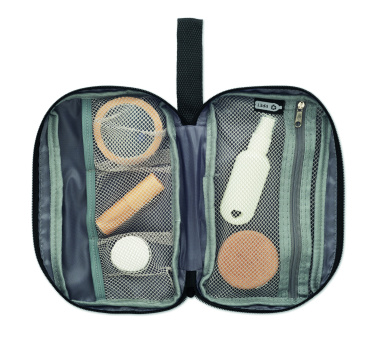 Logo trade corporate gifts image of: Toiletry bag 600D RPET