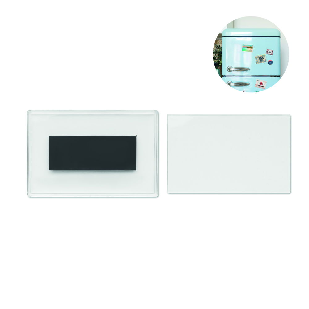 Logo trade promotional product photo of: Acrylic photo magnet rectangula