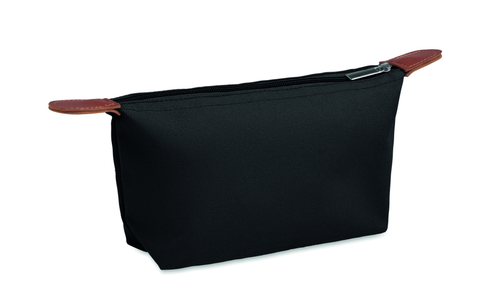 Logo trade promotional giveaway photo of: Cosmetic bag in 600D RPET