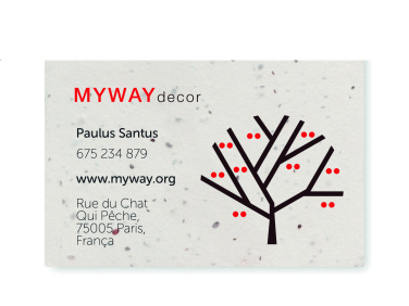 Logotrade corporate gift picture of: Wildflower seed business card.