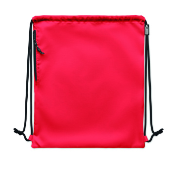 Logo trade corporate gift photo of: Large drawstring bag 300D RPET