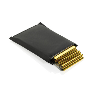 Logotrade promotional item picture of: Solra emergency blanket in RCS recycled RPET pouch