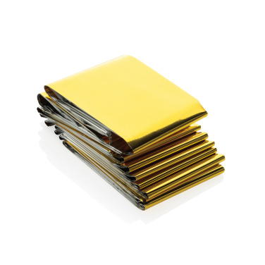 Logotrade promotional gifts photo of: Solra emergency blanket in RCS recycled RPET pouch