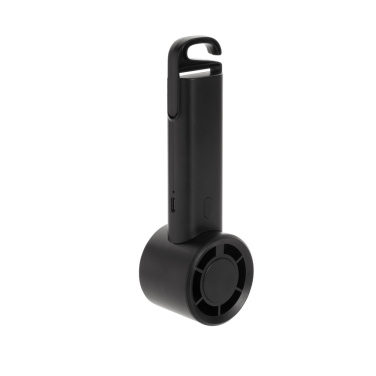 Logo trade advertising products image of: Twist RCS recycled plastic re-chargeable portable fan