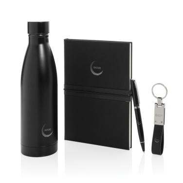 Logo trade promotional giveaway photo of: Swiss Peak RCS deluxe business gift set w/ water bottle