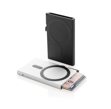 Logo trade business gift photo of: Standard aluminium RFID magnetic phone cardholder