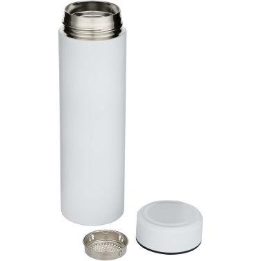 Logotrade promotional merchandise image of: Taylor 450 ml double wall stainless steel flask with tea strainer