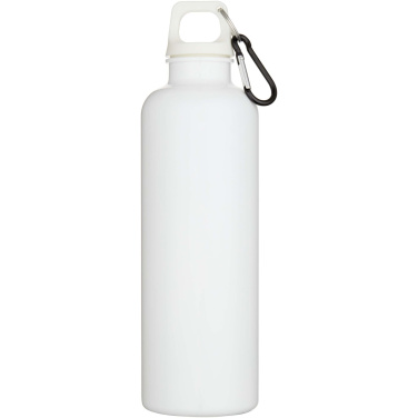 Logotrade corporate gift image of: Oregon 750 ml solid colour RCS recycled plastic water bottle with carabiner