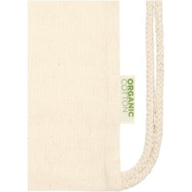 Logotrade business gift image of: Odisha 100 g/m² OCS organic drawstring bag 5L