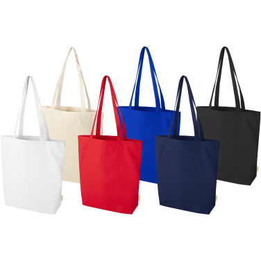 Logotrade promotional items photo of: Odisha 180 g/m² OCS organic wide bottom tote bag 11L