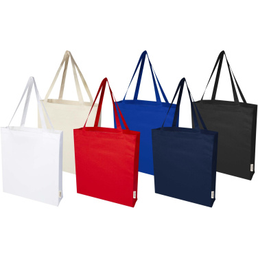 Logo trade promotional merchandise picture of: Odisha 180 g/m² OCS organic full gusset tote bag 14L