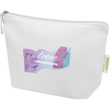 Logo trade promotional item photo of: Odisha 180 g/m² OCS organic toiletry bag 1L