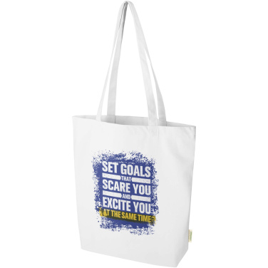 Logo trade business gifts image of: Odisha 270 g/m² OCS organic tote bag 10L