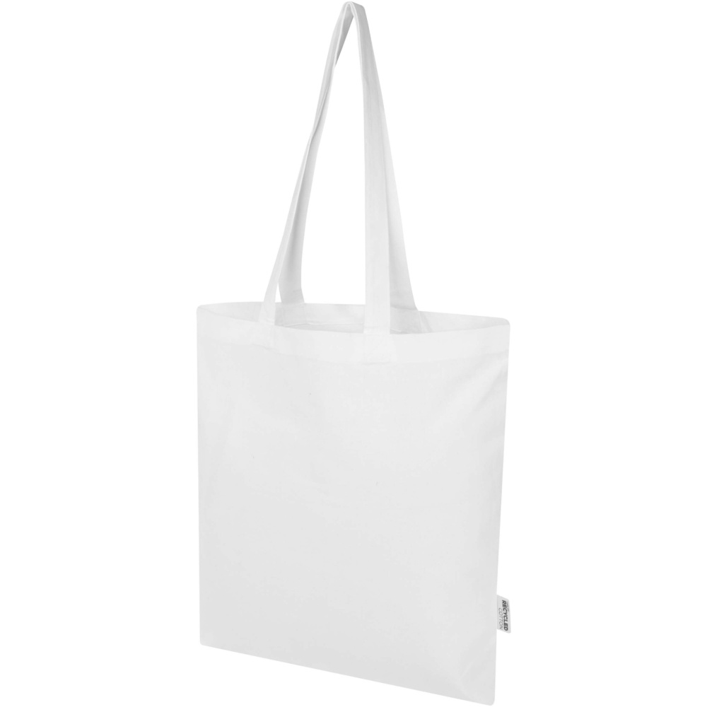Logo trade promotional giveaways image of: Peru Blend 180 g/m² GRS recycled cotton tote bag 7L