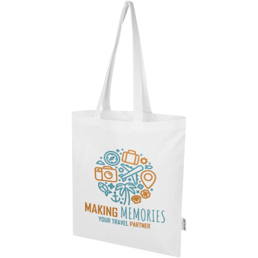 Logotrade promotional merchandise picture of: Peru Blend 180 g/m² GRS recycled cotton tote bag 7L