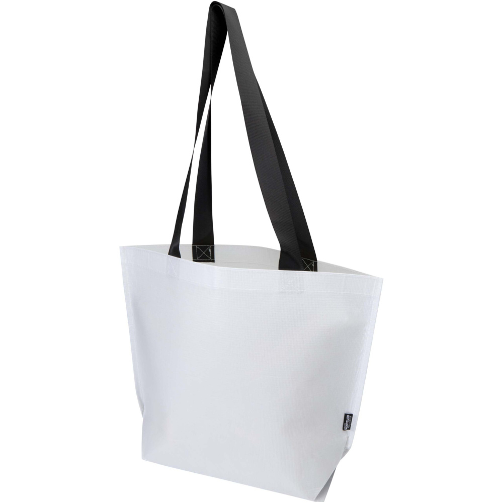 Logotrade promotional item picture of: Duo GRS recycled double-laminated tote bag 18L