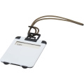 Traveler luggage tag, White