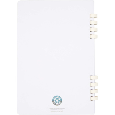 Logo trade corporate gifts image of: Fil A5 hard cover RCS recycled spiral notebook