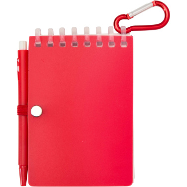 Logo trade corporate gifts picture of: Lig Mini recycled outdoor soft cover notebook and ballpoint pen set (black ink)