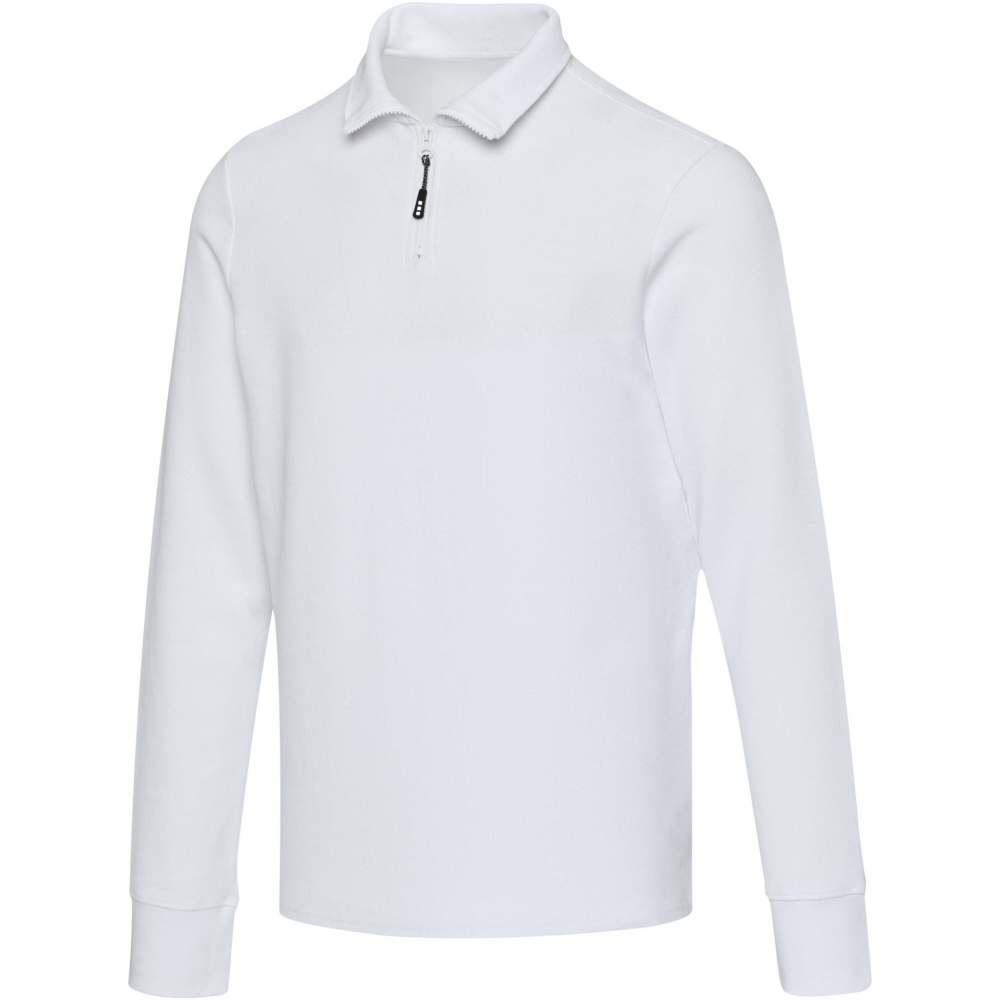 Logotrade promotional product image of: Zeus long sleeve unisex half zip polo