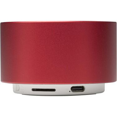 Logo trade promotional products image of: Ankaa 3W recycled aluminium wireless Bluetooth® speaker