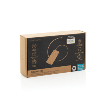 Logo trade promotional gifts image of: Quantum RCS ultra-fast PD45W 10.000mAh powerbank with screen