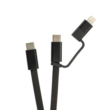 Logo trade promotional items picture of: Arc RCS recycled Ultra-thin 60W 2 in 1 magnetic cable