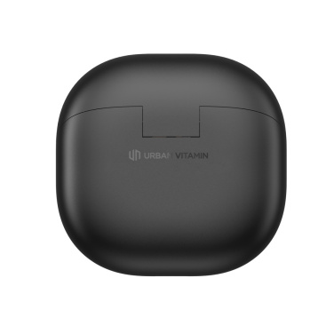 Logo trade promotional giveaways image of: Urban Vitamin Santa Clara RCS plastic ENC earbuds