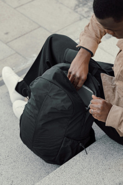 Logo trade corporate gift photo of: KENTO URBAN RCS recycled nylon 15.6 inch Backpack with front