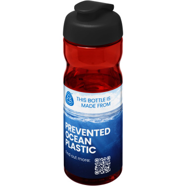 Logo trade advertising product photo of: H2O Active® Eco Base 650 ml flip lid sport bottle
