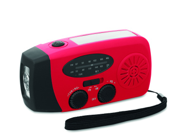 Logotrade promotional giveaway image of: Portable radio SOS with LED torch