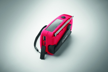 Logo trade promotional giveaways picture of: Portable radio SOS with LED torch