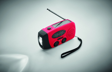 Logo trade promotional product photo of: Portable radio SOS with LED torch