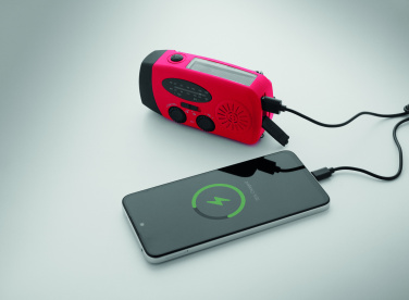 Logotrade promotional merchandise picture of: Portable radio SOS with LED torch