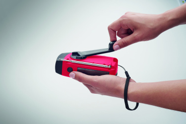 Logotrade promotional merchandise picture of: Portable radio SOS with LED torch