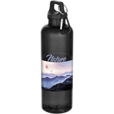 Logo trade promotional merchandise picture of: Oregon 750 ml RCS recycled plastic water bottle with carabiner