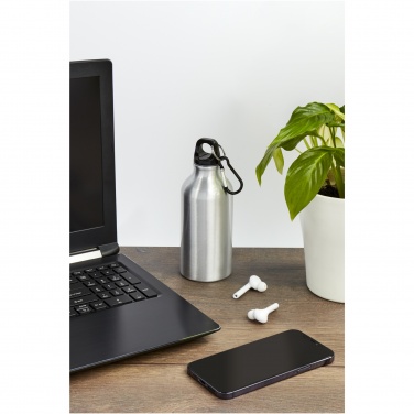 Logotrade firmakingituse foto: Oregon 400 ml alumiiniumist veepudel karabiiniga