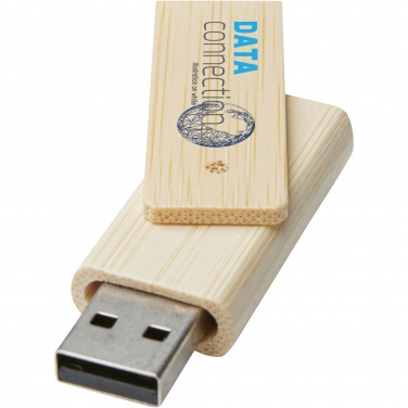 Logotrade ärikingid pilt: Pöörake 8 GB bambusest USB-mälupulka