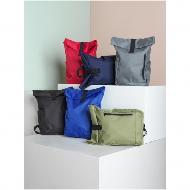Logotrade reklaamtoote foto: Byron 15,6" GRS RPET rull-top seljakott 18L