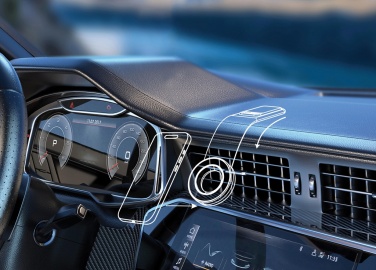 Logo trade reklaamtooted foto: DriveGrip RCS taaskasutatud plastist universaalne magnetiline autohoidik